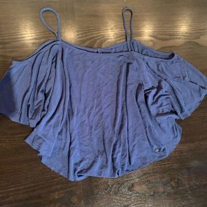 AE blue off the shoulder top